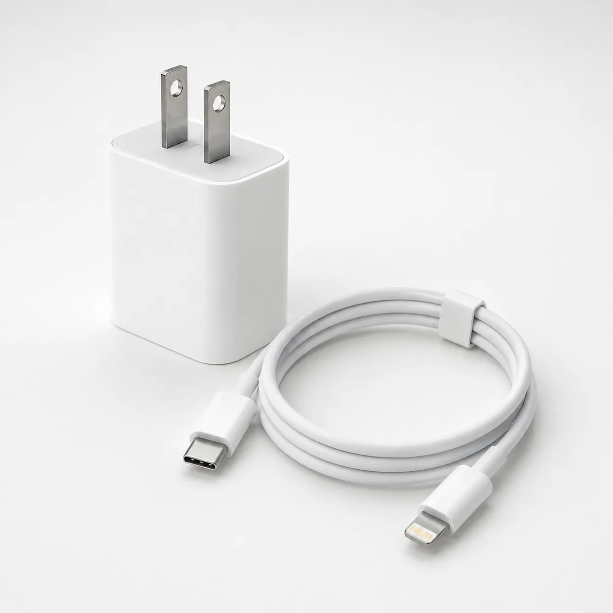 Cargador Apple 20W USB-C con cable USB-C a Lightning — imagen 2 de 2