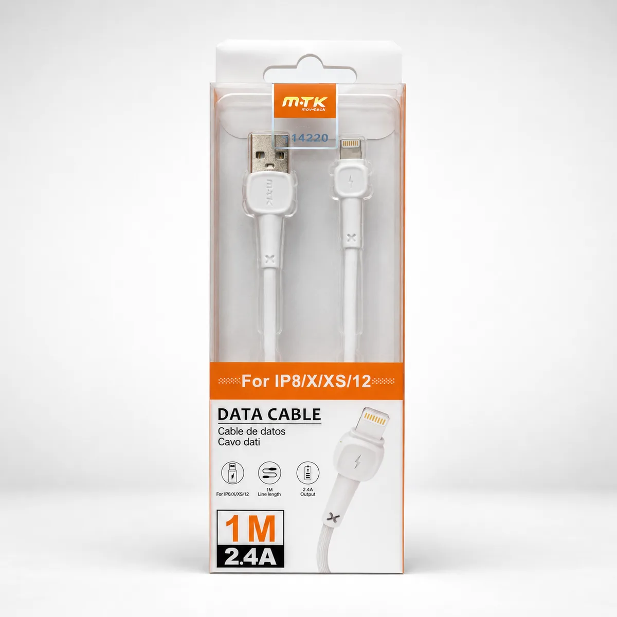 CABLE DE DATOS IPHONE MTK TB1220