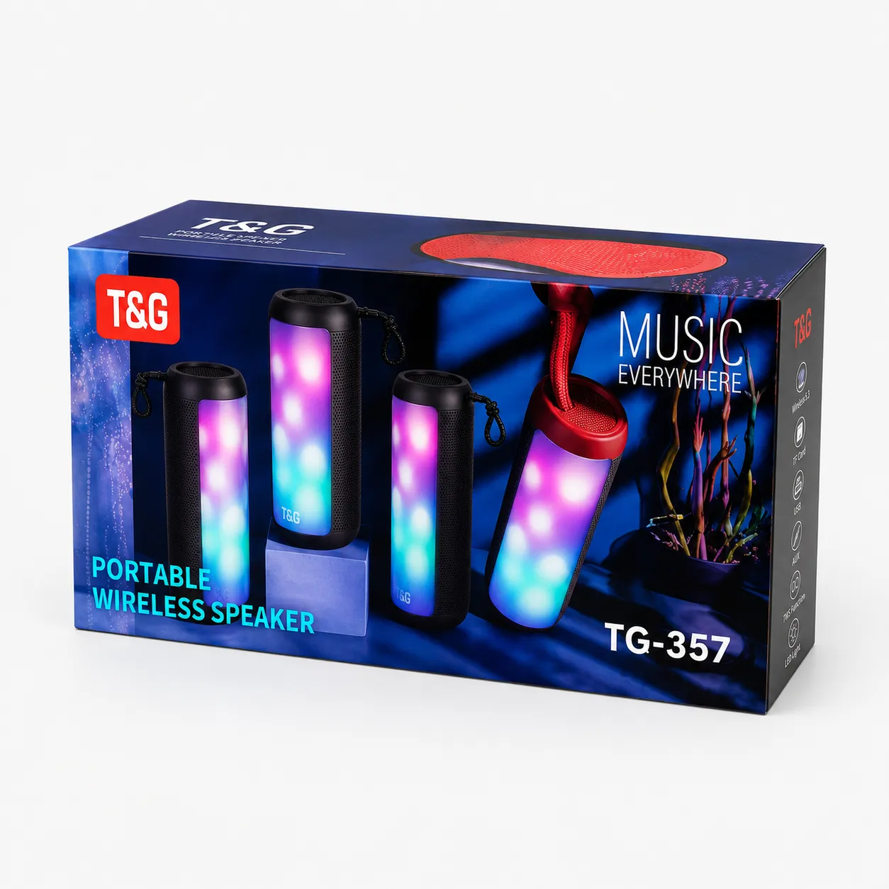 Parlante portátil inalámbrico T&G TG-357 — imagen 3 de 3