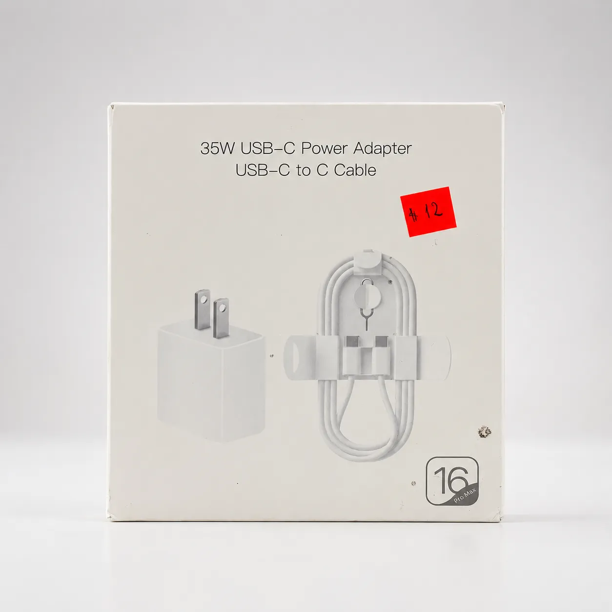 Adaptador de corriente 35W USB-C con cable USB-C a C — imagen 2 de 2