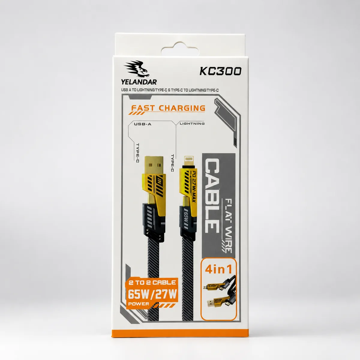 CABLE DOBLE FAST CHARGING 65W 27W